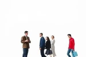 《早八人实录》封面：清晨地铁站台上排队的人流